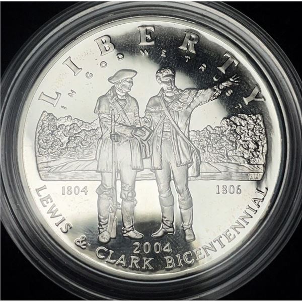 2004 Lewis and Clark U.S. Proof Silver Commemorative Dollar MS69