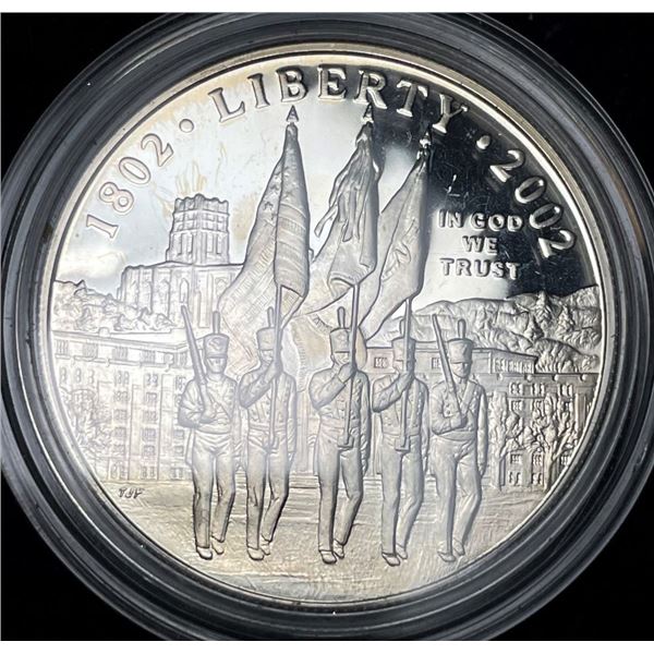 2002-W West Point U.S. Proof Silver Commemorative Dollar MS69