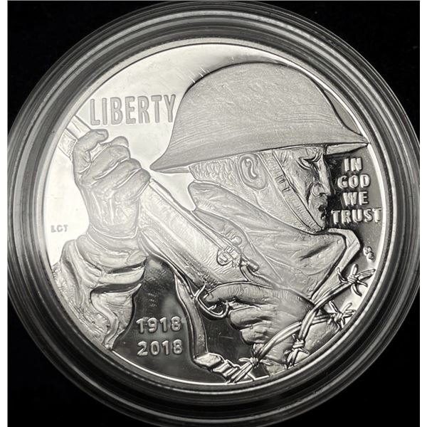 2015-P WWI U.S. Proof Silver Commemorative Dollar MS69