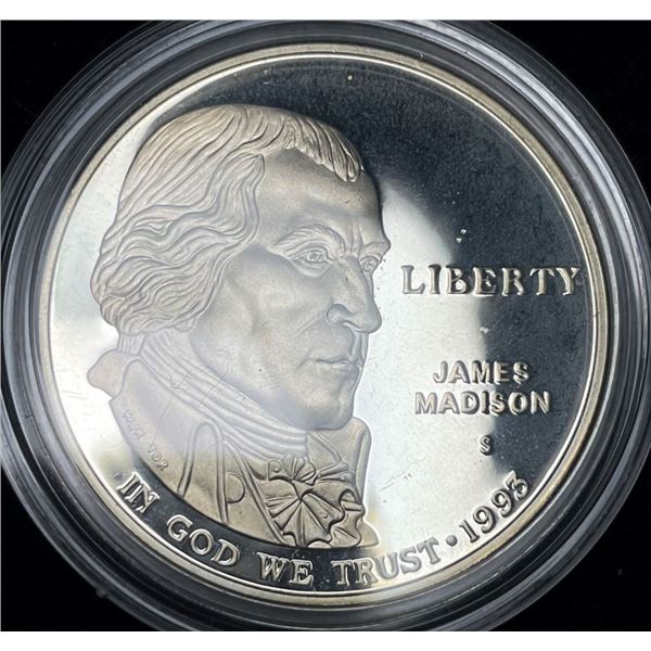 1993-S Bill of Rights U.S. Proof Silver Commemorative Dollar MS69