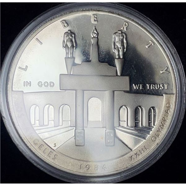 1984-S Olympic U.S. Proof Silver Commemorative Dollar MS69