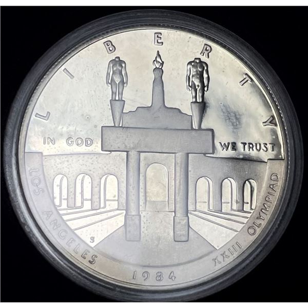 1984-S Olympic U.S. Proof Silver Commemorative Dollar MS69