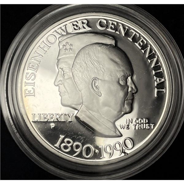 1990-P Eisenhower U.S. Proof Silver Commemorative Dollar MS69