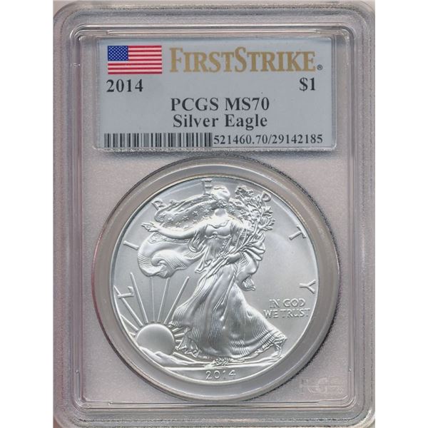2014 American Silver Eagle PCGS MS70
