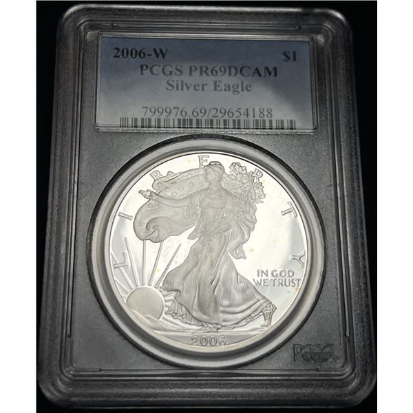 2006-W American Silver Eagle PCGS PR69 DCAM