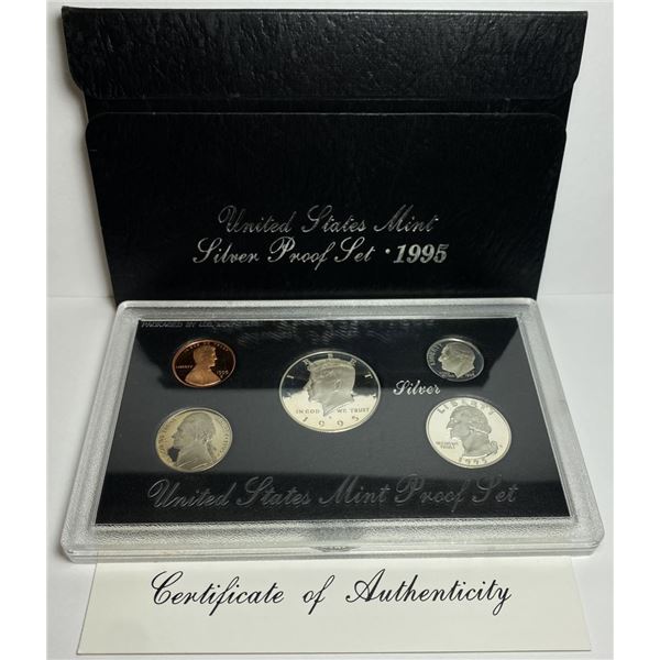 1995 United States Mint Silver Proof Set (5-coins)