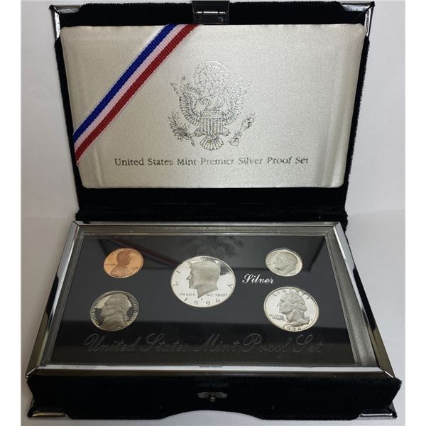 1996 United States Mint Premier Silver Proof Set (5-coins)