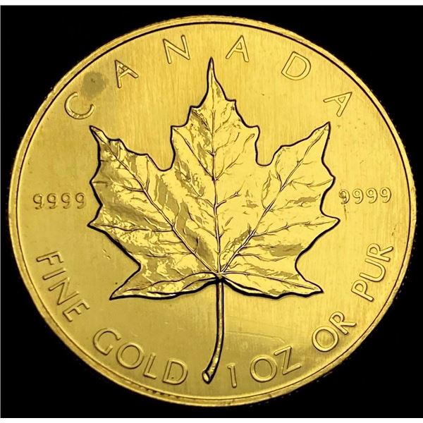 Last Minute! 1985 Canada $50 Maple Leaf 1 ozt .9999 Gold