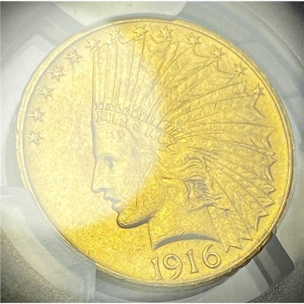 Last Minute! Rare Date 1916-S $10 Indian Gold PCGS MS62