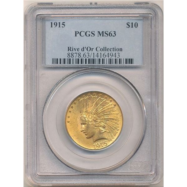 Last Minute! 1915 $10 Indian Gold PCGS MS63