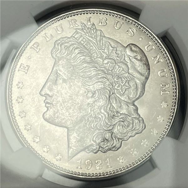 1921-D Morgan Silver Dollar NGC MS64