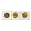 Image 2 : Lot of (3) Sealed 1999 Canadian $5 Maple Leaf Gold Coins