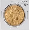 1882-S $20 Liberty Head Double Eagle Gold Coin