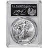 2021-(S) Ty. 1 $1 American Silver Eagle Coin PCGS MS70 Cleveland Signature FDOI