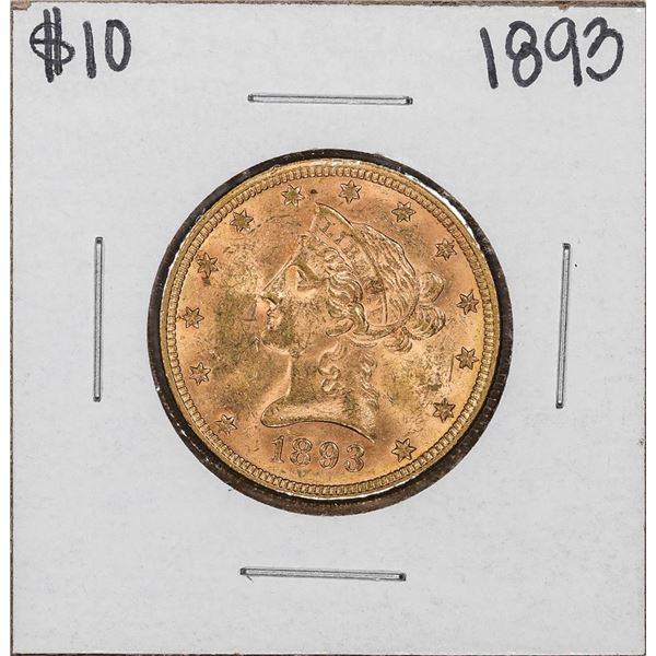 1893 $10 Liberty Head Eagle Gold Coin