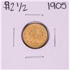 1905 $2 1/2 Liberty Head Quarter Eagle Gold Coin