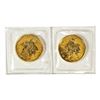 Image 2 : Lot of (2) Sealed 1999 Canadian $5 Maple Leaf Gold Coins