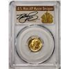 Image 1 : 2016-W Mercury Dime Gold Centennial Comm Coin PCGS SP70 First Strike Cleveland Signed