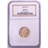 1854 $3 Indian Princess Head Gold Coin NGC AU55