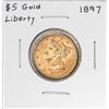 1897 $5 Liberty Head Half Eagle Gold Coin