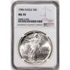 1986 $1 American Silver Eagle Coin NGC MS70