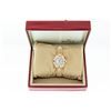 Image 3 : Rolex Ladies 18K Yellow Gold Diamond and Ruby President Wristwatch with Rolex Box