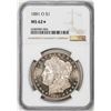 Image 1 : 1881-O $1 Morgan Silver Dollar Coin NGC MS62* Star