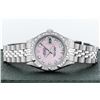 Image 5 : Rolex Ladies Stainless Steel Pink Mother of Pearl Diamond Datejust Wristwatch