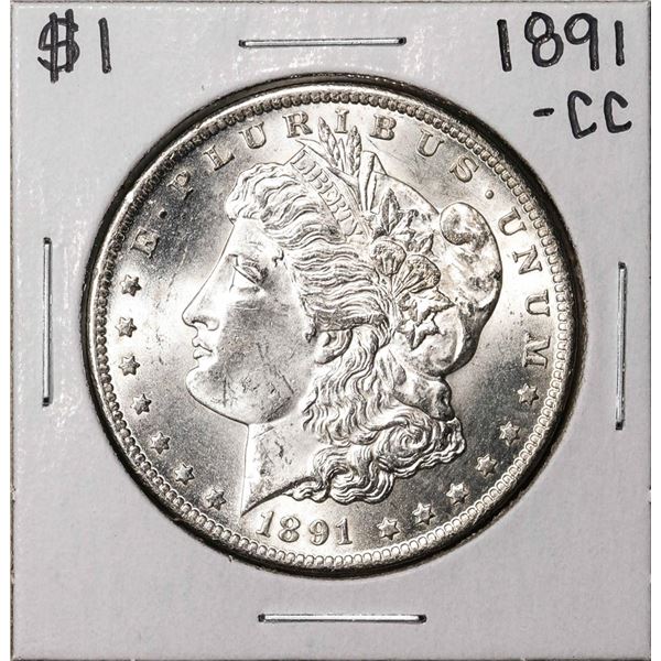 1891-CC $1 Morgan Silver Dollar Coin