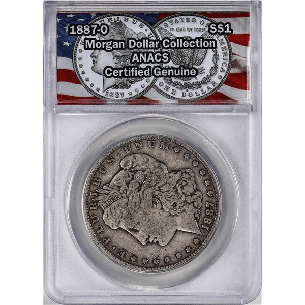 1887-O $1 Morgan Silver Dollar Coin ANACS Genuine