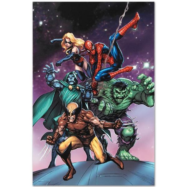 Marvel Comics  Avengers And The Infinity Gauntlet #3  Limited Edition Giclee On Canvas