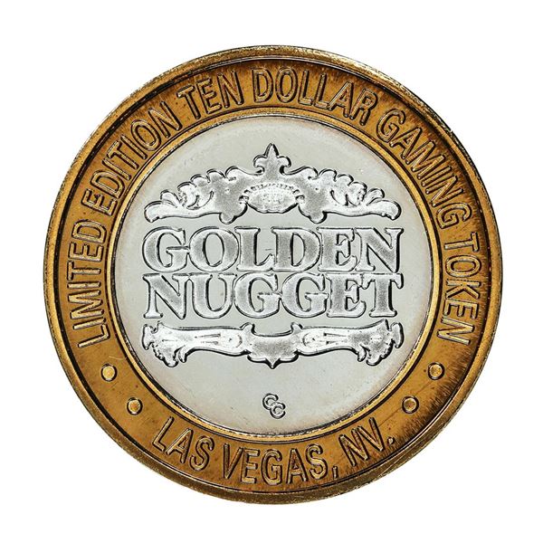 .999 Silver Golden Nugget Las Vegas $10 Casino Limited Edition Gaming Token