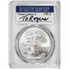 Image 1 : 2021 Type 1 $1 American Silver Eagle Coin PCGS MS70 FDOI Rogers Signature