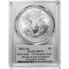 Image 2 : 2021-(S) Ty. 1 $1 American Silver Eagle Coin PCGS MS70 Cleveland Signature FDOI