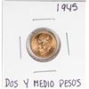 Image 1 : 1945 Mexico Dos Y Medio Pesos Gold Coin