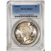 Image 1 : 1924-S $1 Peace Silver Dollar Coin PCGS MS62