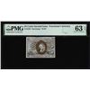 Image 1 : 1863 Second Issue 25 Cents Fractional Currency Note Fr.1284 PMG Ch. Uncirculated 63EPQ