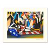 Image 1 : Mark Kostabi "America" Limited Edition Serigraph On Paper