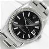 Image 1 : Rolex Midsize Stainless Steel Black Index Datejust Wristwatch