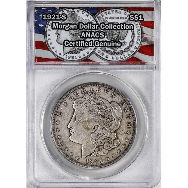 1921-S $1 Morgan Silver Dollar Coin ANACS Genuine