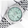 Image 2 : Rolex Men's Stainless Steel Ice Blue Diamond Datejust Wristwatch