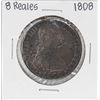 1808 Mo TH Mexico 8 Reales Silver Coin Chop Marks