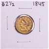 1845 $2 1/2 Liberty Head Quarter Eagle Gold Coin