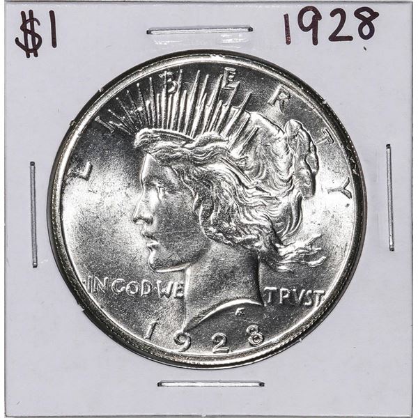 1928 $1 Peace Silver Dollar Coin