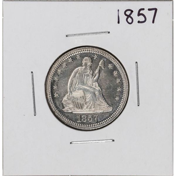 1857 Seated Liberty Quarter Coin