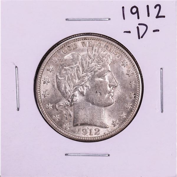 1912-D Barber Half Dollar Coin