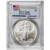 Image 1 : 2008-W $1 Burnished American Silver Eagle Coin PCGS MS70 First Strike