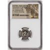 Image 1 : 80-65 BC Bactria, Indo-Greeks Apollodotus II AR Drachm Ancient Coin NGC Ch VF