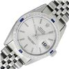 Image 2 : Rolex Men's Stainless Steel Diamond and Sapphire Datejust Wristwatch