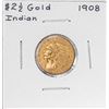 Image 1 : 1908 $2 1/2 Indian Head Quarter Eagle Gold Coin